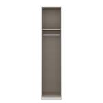 Armoire à portes battantes KiYDOO V Blanc / Imitation chêne de Stirling - 47 x 197 cm - 1 porte - Basic