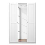 Armoire portes battantes KiYDOO Landhaus II - Blanc alpin - 136 x 197 cm
