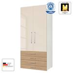 Armoire à portes battantes KSW II Couleur latte macchiato brillant / Chêne sauvage - 4