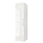 Armoire à portes battantes KSW I Blanc alpin brillant - Largeur : 50 cm - 1 porte