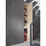 Armoire à portes battantes KSW I Gris lave brillant - Largeur : 30 cm - 1 porte