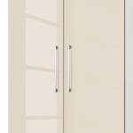 Armoire à portes battantes KSW I Couleur latte macchiato brillant - Largeur : 100 cm - 2 porte