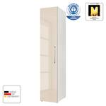 Armoire à portes battantes KSW I Couleur latte macchiato brillant - Largeur : 40 cm - 1 porte