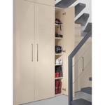 Armoire à portes battantes KSW I Couleur latte macchiato brillant - Largeur : 30 cm - 1 porte