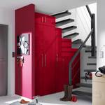 Armoire à portes battantes KSW III Rouge brillant - Hauteur : 144 cm