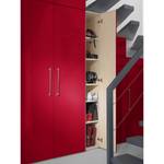 Armoire à portes battantes KSW I Rouge brillant - Largeur : 30 cm - 1 porte