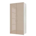 Armoire à portes battantes KSW I Gris sable brillant - Largeur : 100 cm - 2 porte