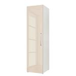 Armoire à portes battantes KSW III Couleur latte macchiato brillant - Hauteur : 176 cm