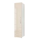 Armoire à portes battantes KSW Couleur latte macchiato brillant - Butoir à gauche - 4