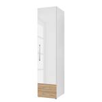 Armoire à portes battantes KSW Blanc alpin brillant / Chêne sauvage - Butoir à droite - 2