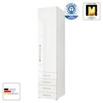 Armoire à portes battantes KSW Blanc alpin brillant - Butoir à droite - 4