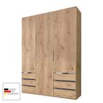 Armoire à portes battantes level 36A Imitation chêne parqueté - 150 x 236 cm - Sans portes miroir