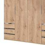 Draaideurkast level 36A Eiken planken look - 200 x 236 cm - Zonder spiegeldeuren