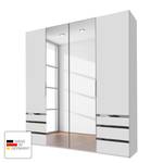 Drehtürenschrank Level 36A Alpinweiß - 200 x 236 cm - Mit Spiegeltür/-en