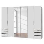 Armoire à portes battantes level 36A Blanc alpin - 300 x 236 cm - Avec portes miroir