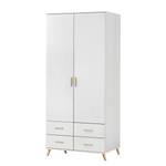 Armoire à portes battantes Annett Blanc alpin / Frêne de Coimbra - Largeur : 91 cm