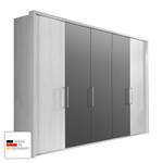 Draaideurkast Lissabon Polar larikshouten look/Havanna - Breedte: 100 cm - 2 deuren - Met passe-partout lijst - Zonder verlichting - Zonder spiegeldeuren