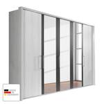 Draaideurkast Lissabon Polar larikshouten look/Havanna - Breedte: 150 cm - 2 deuren - Met passe-partout lijst - Zonder verlichting - 1 spiegeldeur