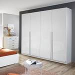 Armoire à portes battantes Lorca Blanc alpin / Blanc brillant - Largeur : 226 cm