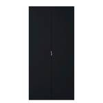 Armoire à Â   portes battantes Lütow Noir - Sans porte avec miroir