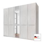 Armoire à portes battantes Madrid Imitation chêne blanc - Largeur : 250 cm - 5 portes - Sans cadre passepartout