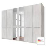 Armoire à portes battantes Madrid Imitation chêne blanc - Largeur : 300 cm - 6 portes - Sans cadre passepartout