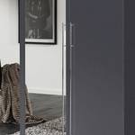 Armoire à portes battantes Brooklyn VII Gris graphite / Miroir - 200 x 216 cm