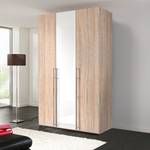 Armoire à portes battantes Brooklyn VIII Imitation chêne de Sonoma / Vernis blanc - 150 x 236 cm