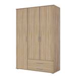 Armoire à portes pivotantes Rasant Imitation chêne de Sonoma - Largeur : 127 cm - Sans portes miroir