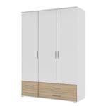 Armoire Rasant-Extra I portes battantes - Blanc alpin / Imitation chêne de Sonoma / - Largeur : 127 cm - Sans portes miroir