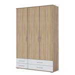 Armoire Rasant-Extra I portes battantes - Imitation chêne de Sonoma / Blanc alpin - Largeur : 127 cm - Sans portes miroir