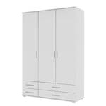 Armoire à portes pivotantes Rasant I Blanc alpin - Largeur : 127 cm - Sans portes miroir