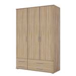 Armoire à portes pivotantes Rasant I Imitation chêne de Sonoma - Largeur : 127 cm - Sans portes miroir