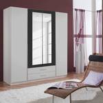 Armoire à portes battantes Nuevo Blanc alpin / Anthracite - Largeur : 180 cm