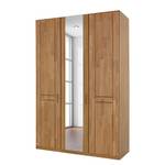 Armoire à portes battantes Sitara II Aulne partiellement massif - Verni - 282 cm - 6 portes