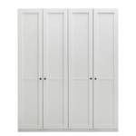 Armoire à portes battantes Skøp Blanc alpin - 181 x 222 cm - 4 portes - Basic