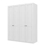 Armoire à portes battantes Skøp Blanc alpin - 181 x 222 cm - 4 portes - Confort