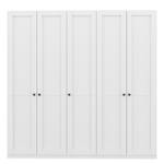 Armoire à portes battantes Skøp Blanc alpin - 225 x 222 cm - 5 portes - Confort