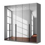 Drehtürenschrank SKØP Grauspiegel - 225 x 222 cm - 5 Türen - Classic