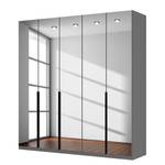 Drehtürenschrank SKØP Grauspiegel - 225 x 236 cm - 5 Türen - Basic