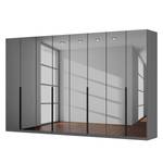 Armoire à portes battantes Skøp Miroir gris - 360 x 222 cm - 8 portes - Premium