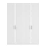 Armoire à portes battantes Skøp I Blanc alpin - 181 x 222 cm - 4 portes - Basic