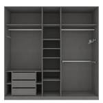 Drehtürenschrank SKØP I Hochglanz Weiß - 225 x 222 cm - 5 Türen - Premium