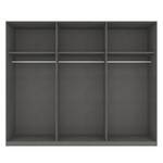 Drehtürenschrank SKØP I Hochglanz Weiß/ Nussbaum Dekor - 270 x 222 cm - 6 Türen - Basic