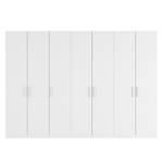 Armoire à portes battantes Skøp I Blanc alpin - 315 x 222 cm - 7 portes - Confort