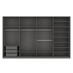 Drehtürenschrank SKØP I Graphit / Mattglas Schwarz - 360 x 222 cm - 8 Türen - Classic