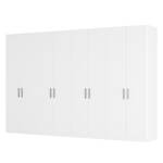 Armoire à portes battantes Skøp I Blanc alpin - 360 x 236 cm - 8 portes - Classic