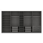 Drehtürenschrank SKØP I Hochglanz Weiß - 405 x 222 cm - 9 Türen - Comfort