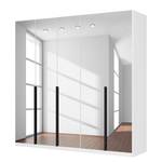 Armoire à portes battantes Skøp I Blanc alpin / Miroir en cristal - 225 x 222 cm - 5 portes - Premium
