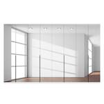 Armoire à portes battantes Skøp I Blanc alpin / Miroir en cristal - 360 x 222 cm - 8 portes - Premium